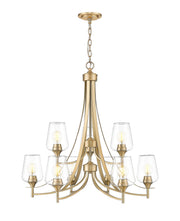 Z-Lite - 473-9BBR - Nine Light Chandelier - Joliet - Burnished Brass
