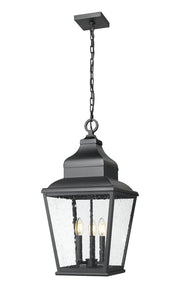 Z-Lite - 5029CHB-BK - Three Light Outdoor Chain Mount Ceiling Fixture - Raphael - Sand Black