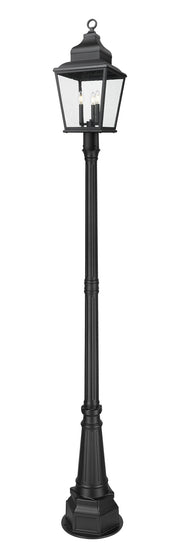 Z-Lite - 5029PHBR-564P-BK - Three Light Outdoor Post Mount - Raphael - Sand Black