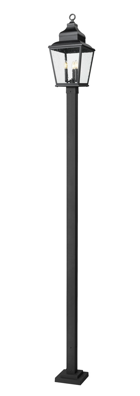 Z-Lite - 5029PHBS-536P-BK - Three Light Outdoor Post Mount - Raphael - Sand Black