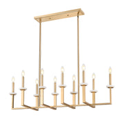 Z-Lite - 6100-10L-MGLD - Ten Light Linear Chandelier - Gaultier - Modern Gold