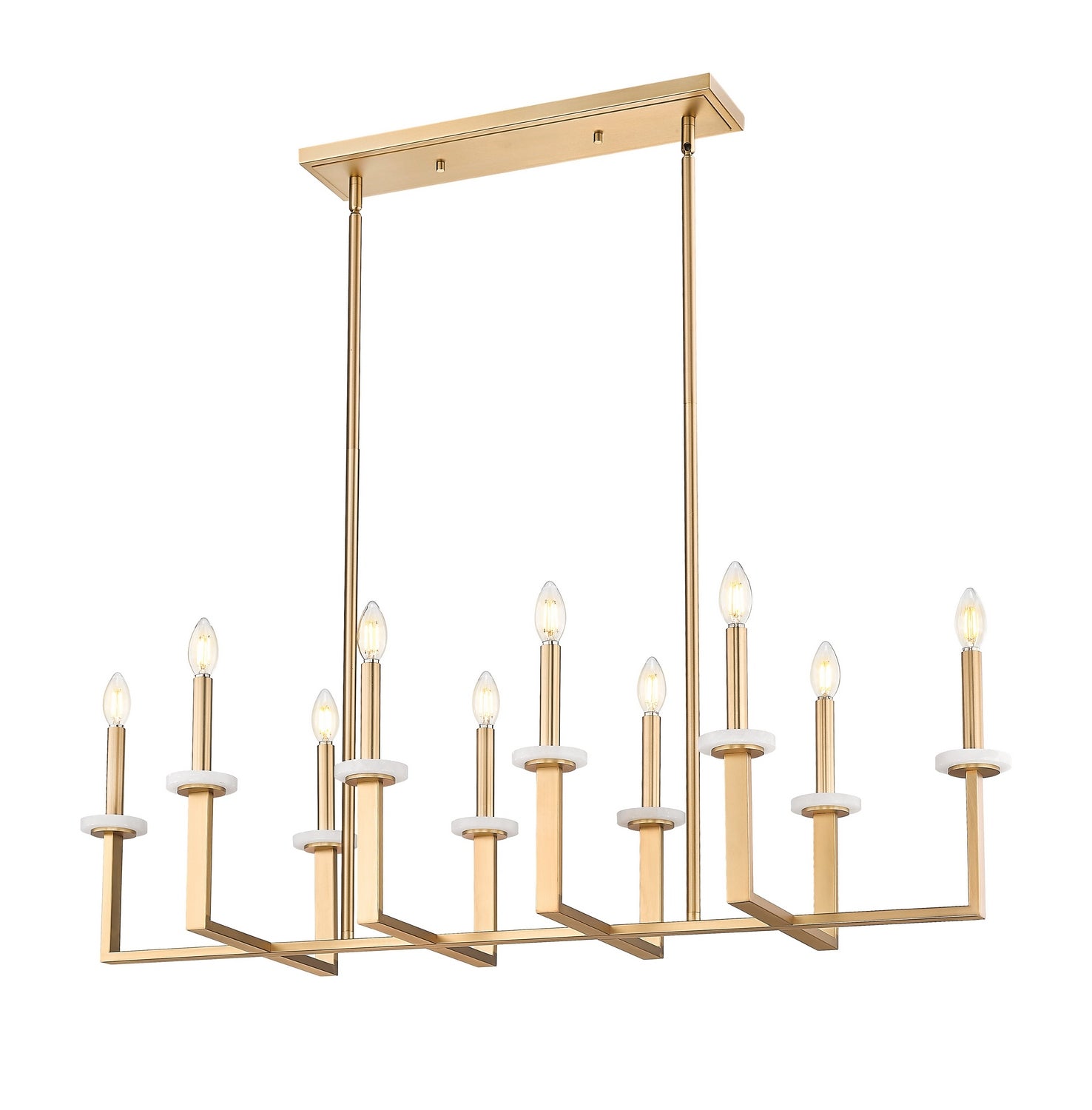 Z-Lite - 6100-10L-MGLD - Ten Light Linear Chandelier - Gaultier - Modern Gold