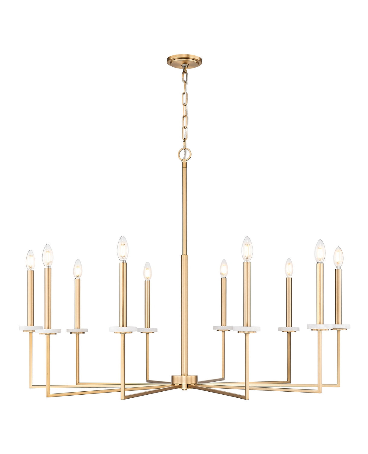 Z-Lite - 6100-10MGLD - Ten Light Chandelier - Gaultier - Modern Gold