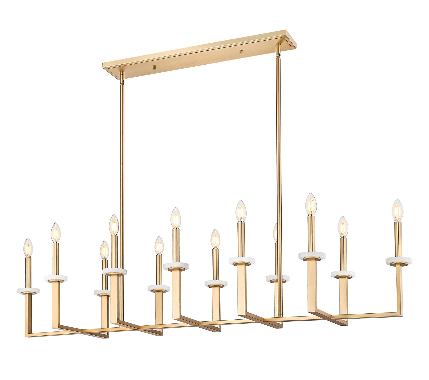 Z-Lite - 6100-12L-MGLD - 12 Light Linear Chandelier - Gaultier - Modern Gold