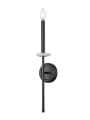 Z-Lite - 6100-1S-MB - One Light Wall Sconce - Gaultier - Matte Black + Modern Gold