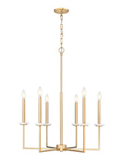 Z-Lite - 6100-6MGLD - Six Light Chandelier - Gaultier - Modern Gold
