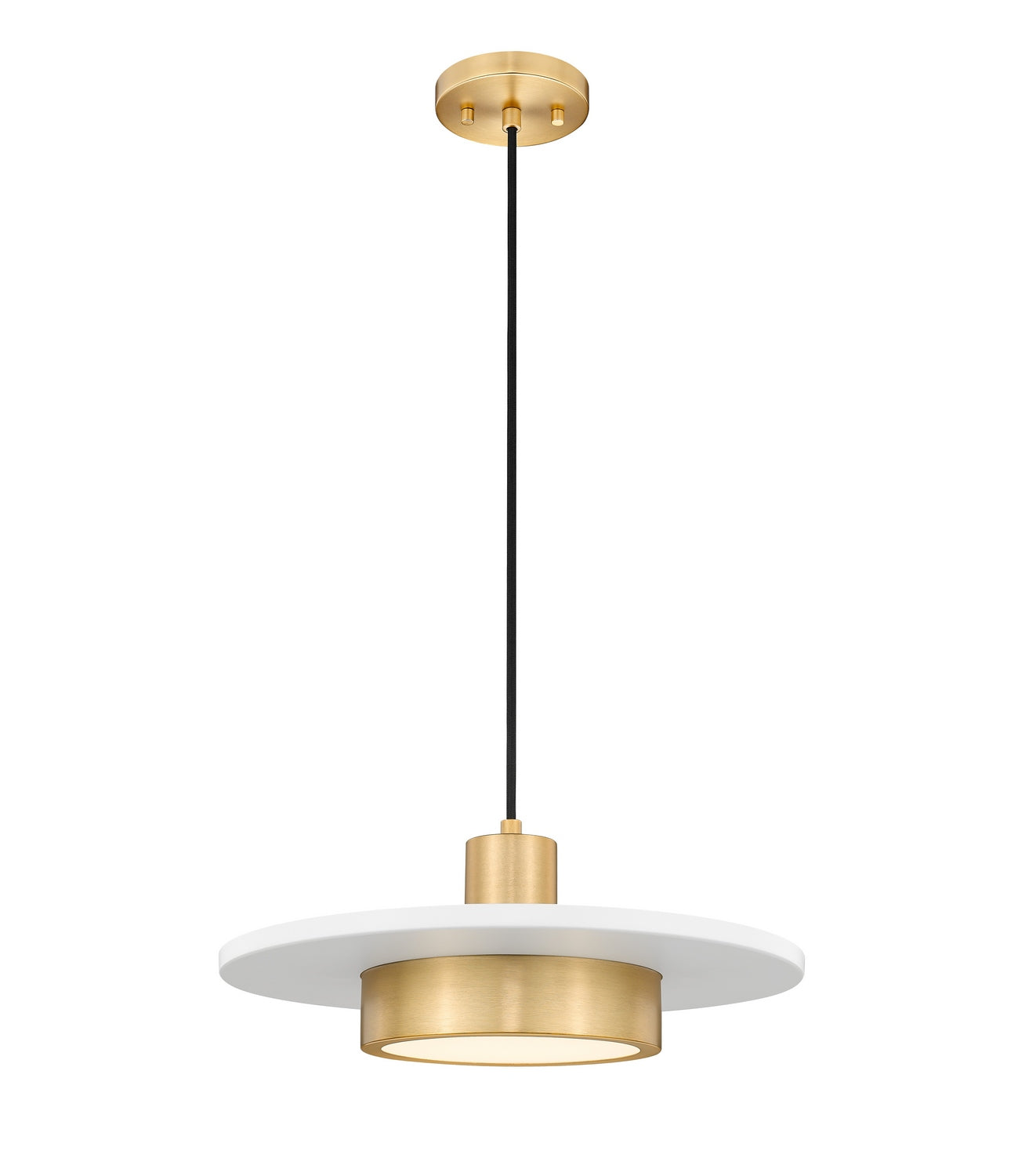 Z-Lite - 829P16-MW-MGLD-LED - LED Pendant - Ludo - Matte White + Modern Gold