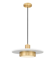 Z-Lite - 829P16-MW-MGLD-LED - LED Pendant - Ludo - Matte White + Modern Gold