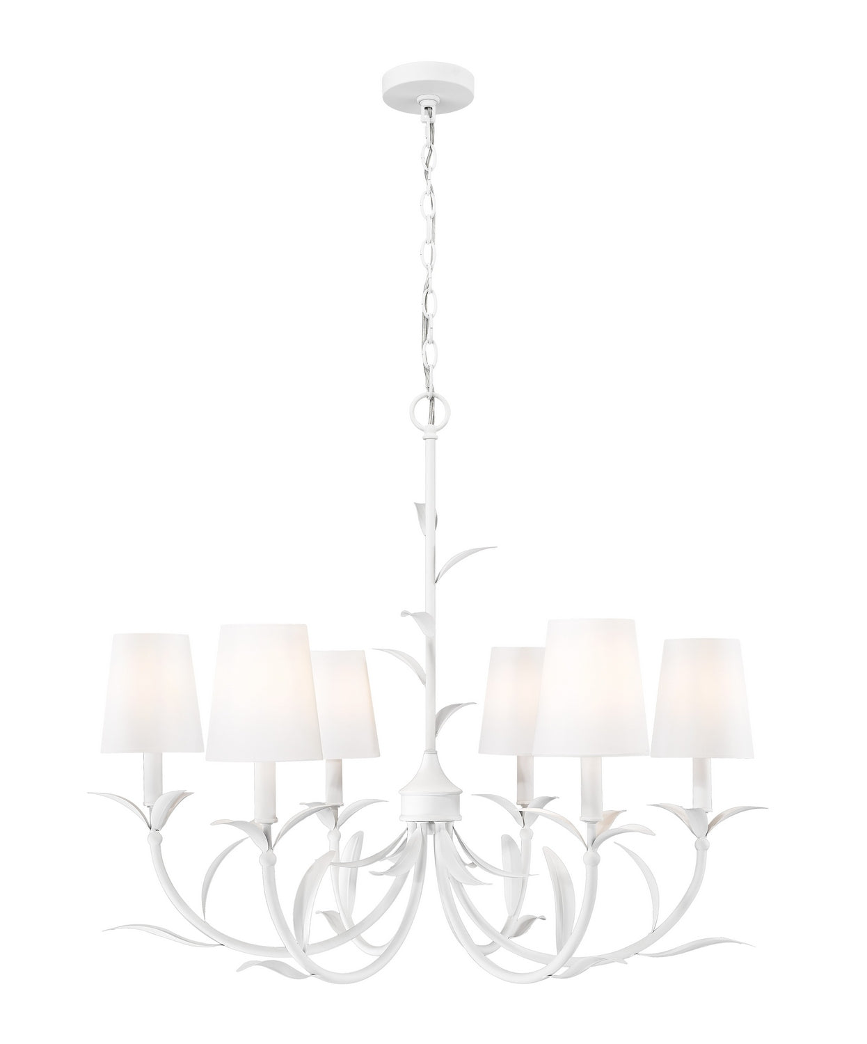 Z-Lite - 830-31TXWH - Six Light Chandelier - Aslin - Textured White