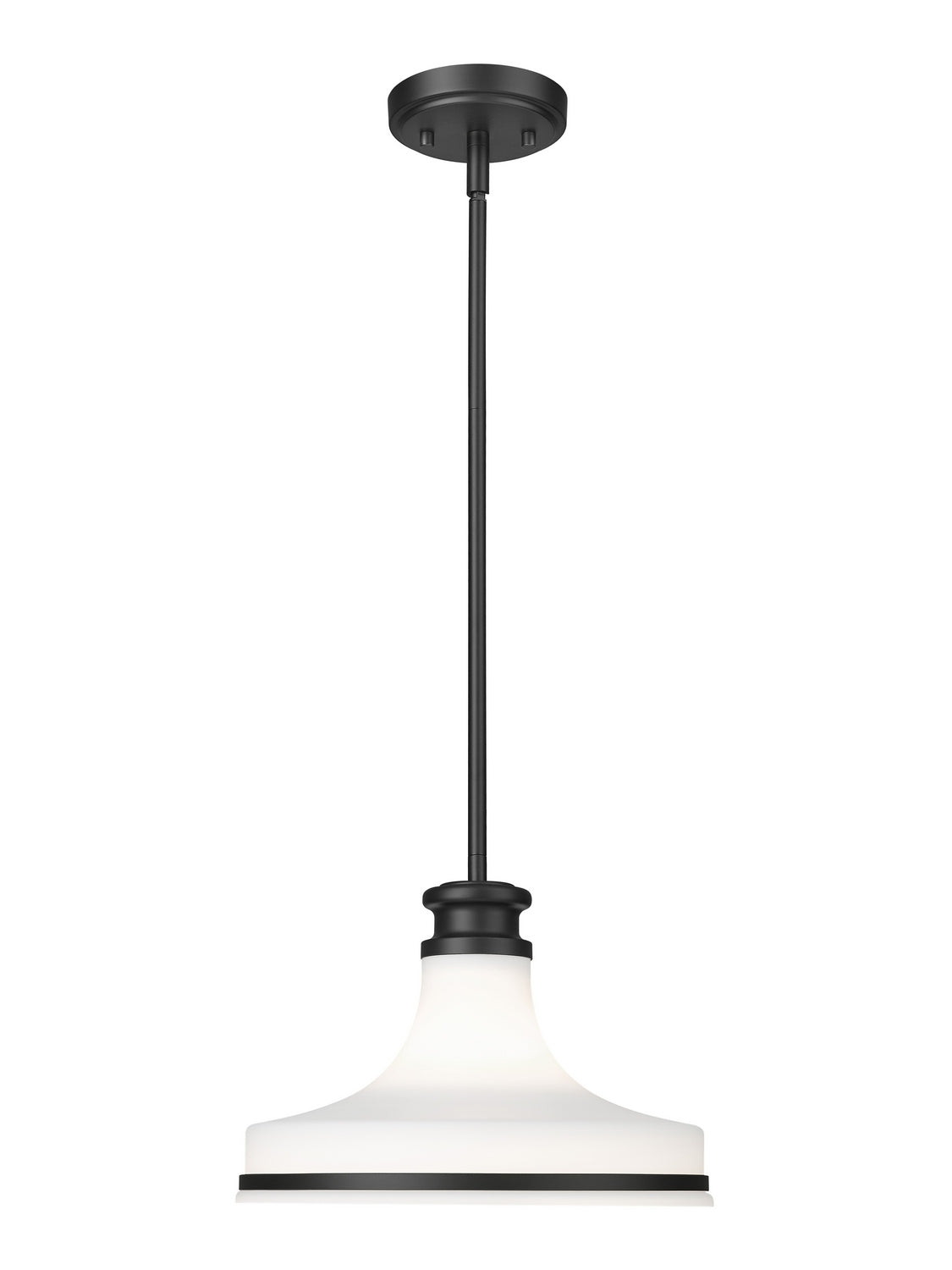 Z-Lite - 831P12-MB - One Light Pendant - Reznor - Matte Black