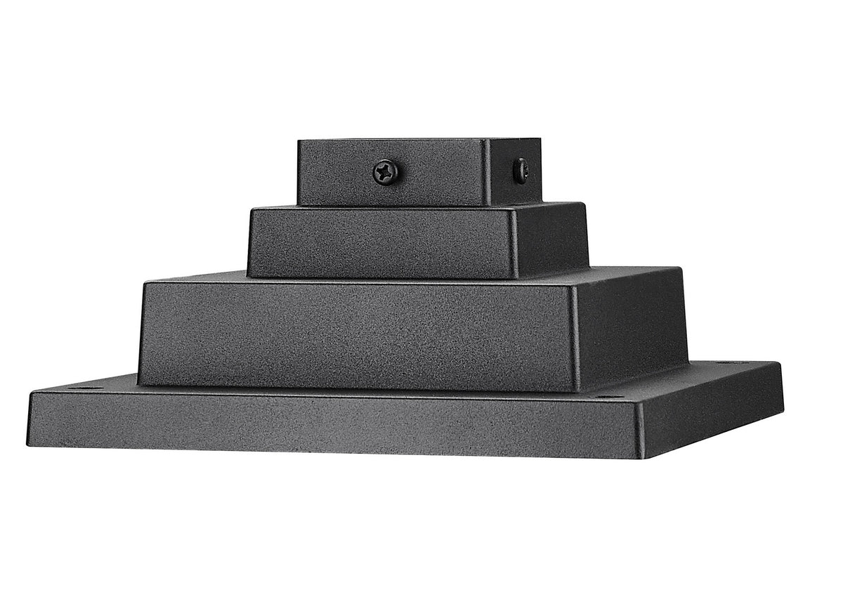 Z-Lite - LSQPM-BK - Outdoor Pier Mount - Pier Mounts - Sand Black