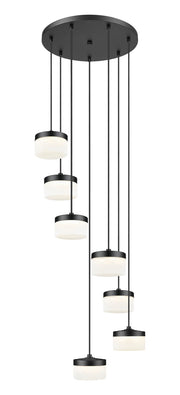 Z-Lite - 827P6-7R-MB-LED - LED Chandelier - Renaud - Matte Black