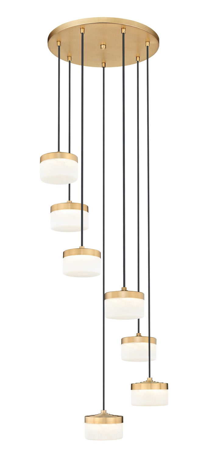 Z-Lite - 827P6-7R-MGLD-LED - LED Chandelier - Renaud - Modern Gold
