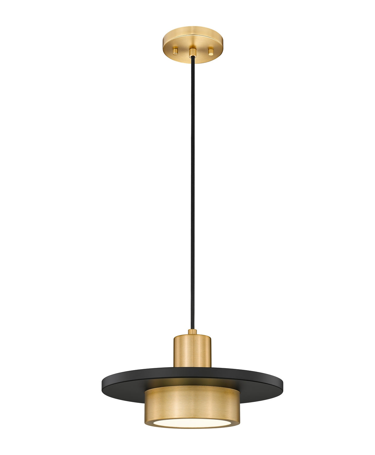 Z-Lite - 829P12-MB-MGLD-LED - LED Pendant - Ludo - Matte Black + Modern Gold