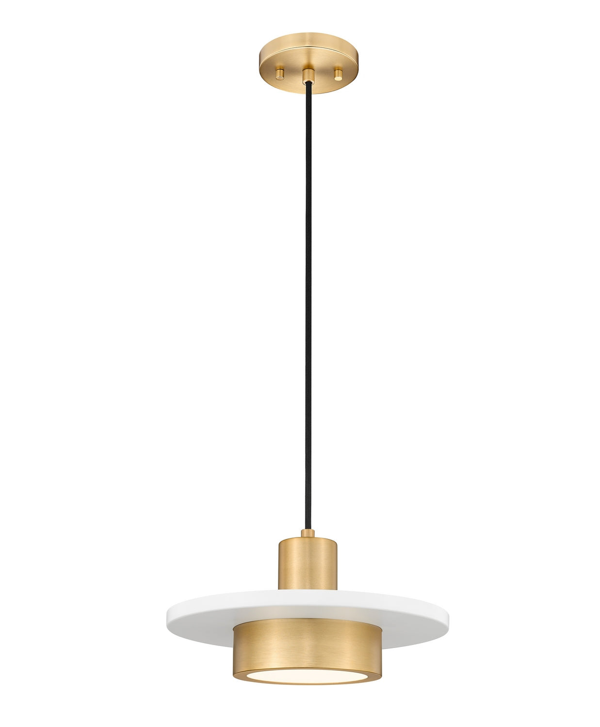 Z-Lite - 829P12-MW-MGLD-LED - LED Pendant - Ludo - Matte White + Modern Gold