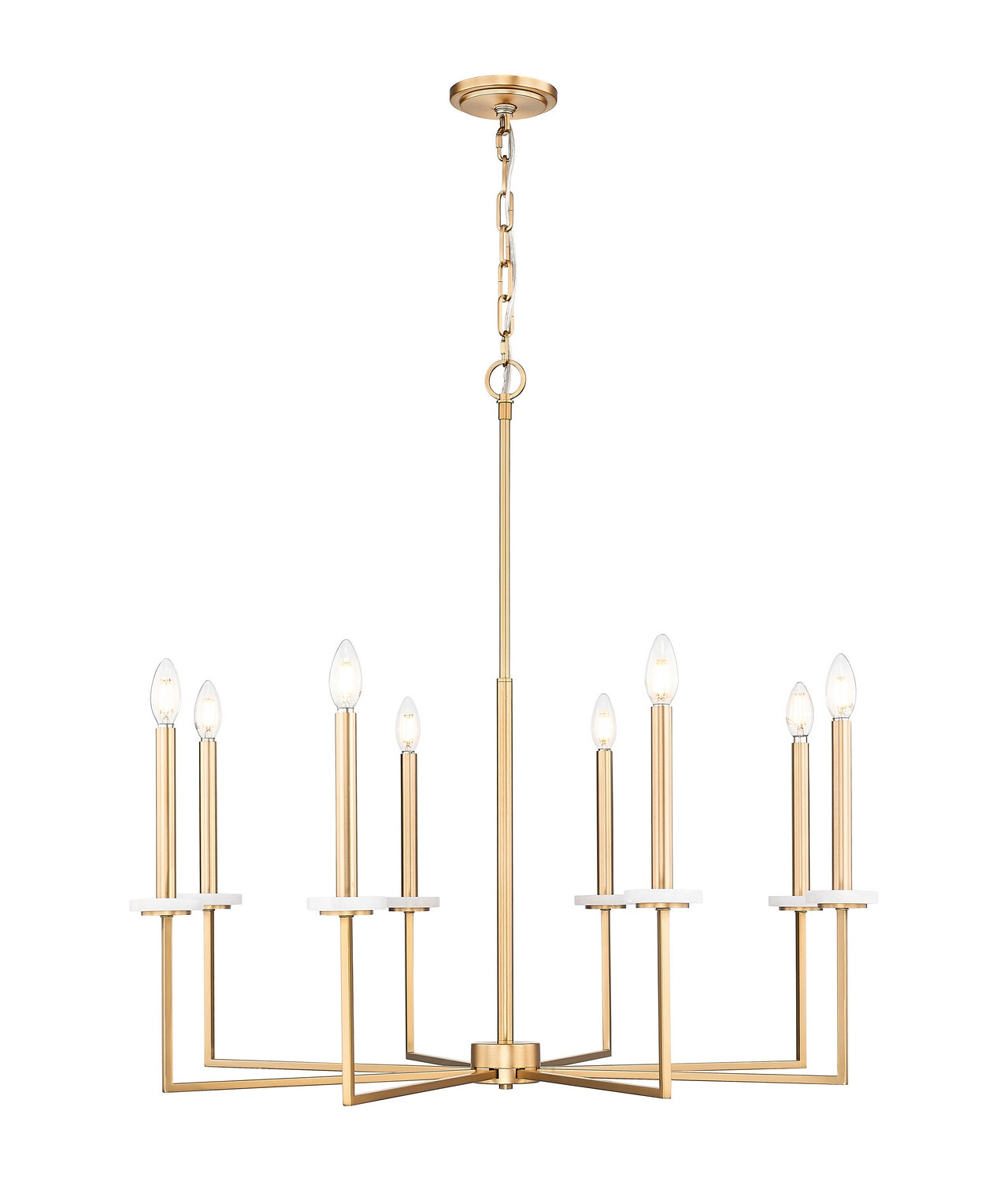 Z-Lite - 6100-8MGLD - Eight Light Chandelier - Gaultier - Modern Gold