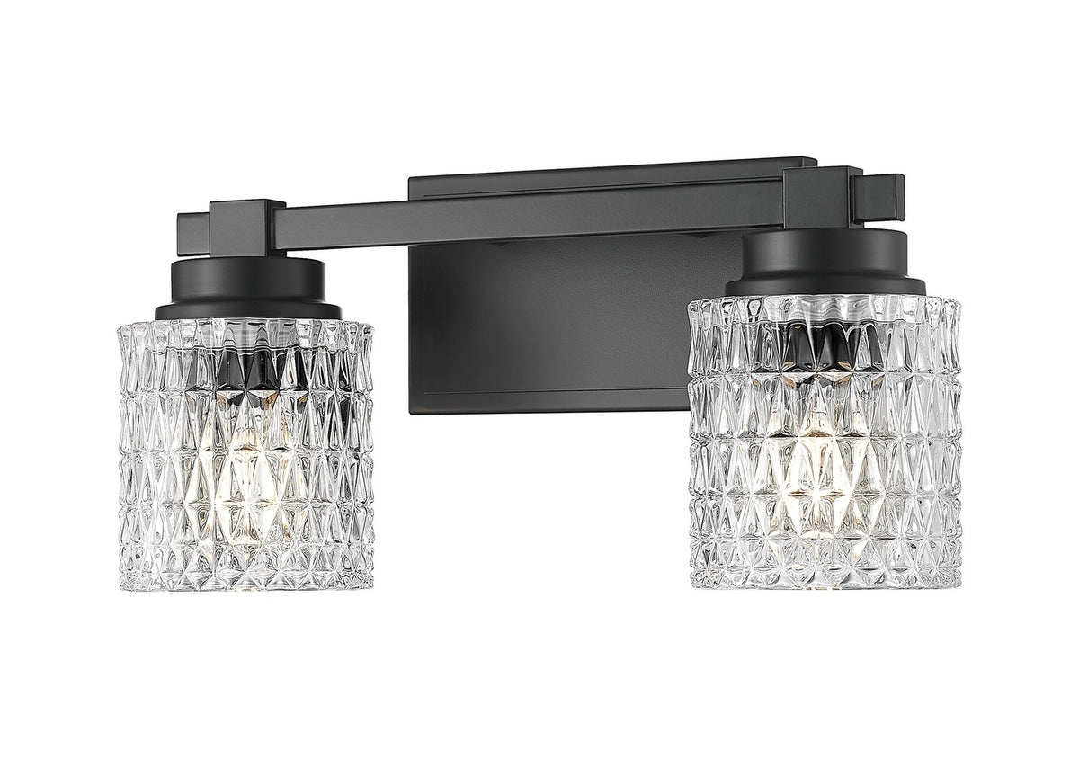 Z-Lite - 6101-2V-MB - Two Light Vanity - Jacqueline - Matte Black