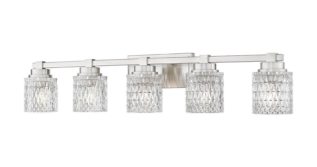 Z-Lite - 6101-5V-BN - Five Light Vanity - Jacqueline - Brushed Nickel