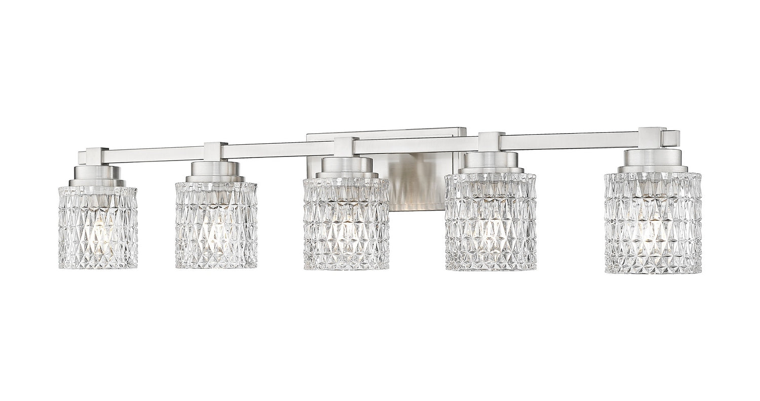 Z-Lite - 6101-5V-BN - Five Light Vanity - Jacqueline - Brushed Nickel