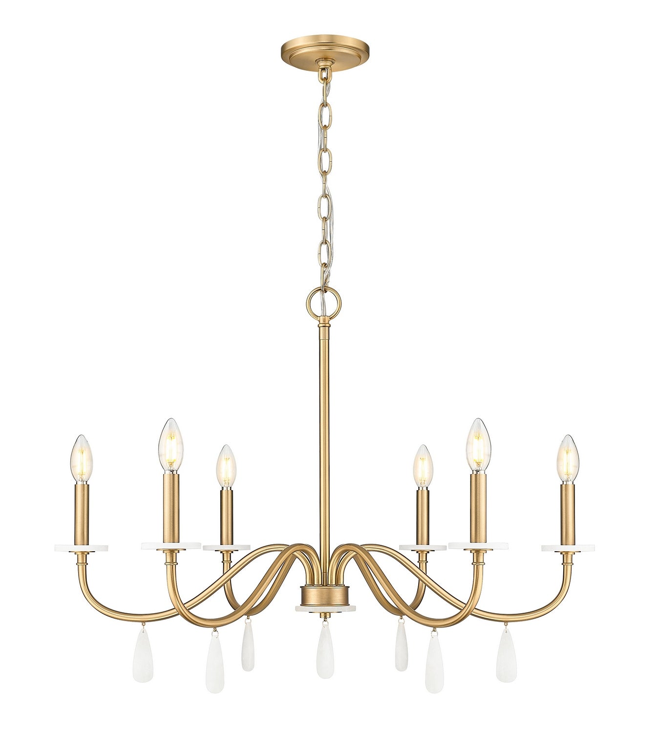 Z-Lite - 6103-32MGLD - Six Light Chandelier - Toussant - Modern Gold