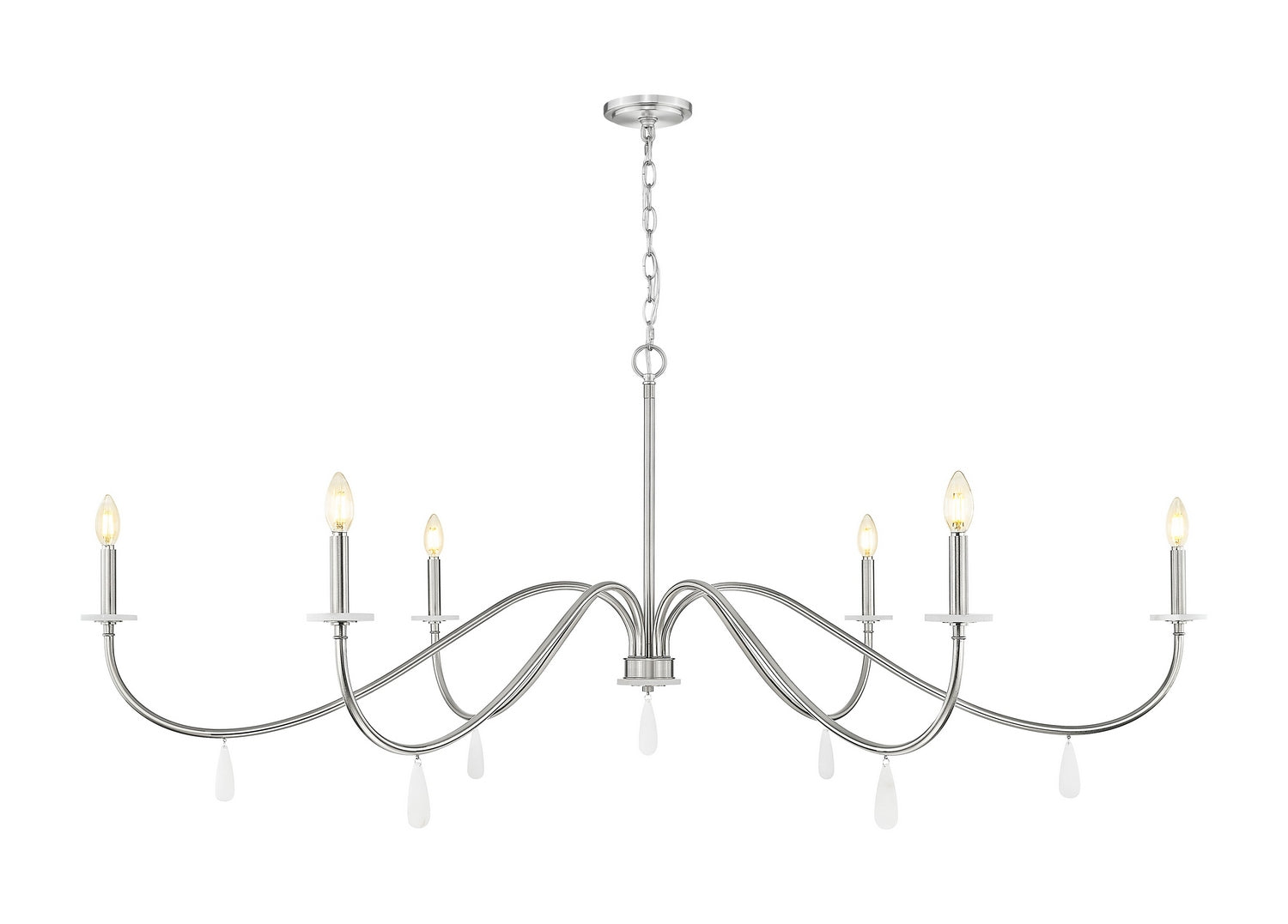 Z-Lite - 6103-63BN - Six Light Chandelier - Toussant - Brushed Nickel