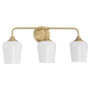 Quorum - 5313-3-280 - Three Light Wall Mount - Raymond - Aged Brass