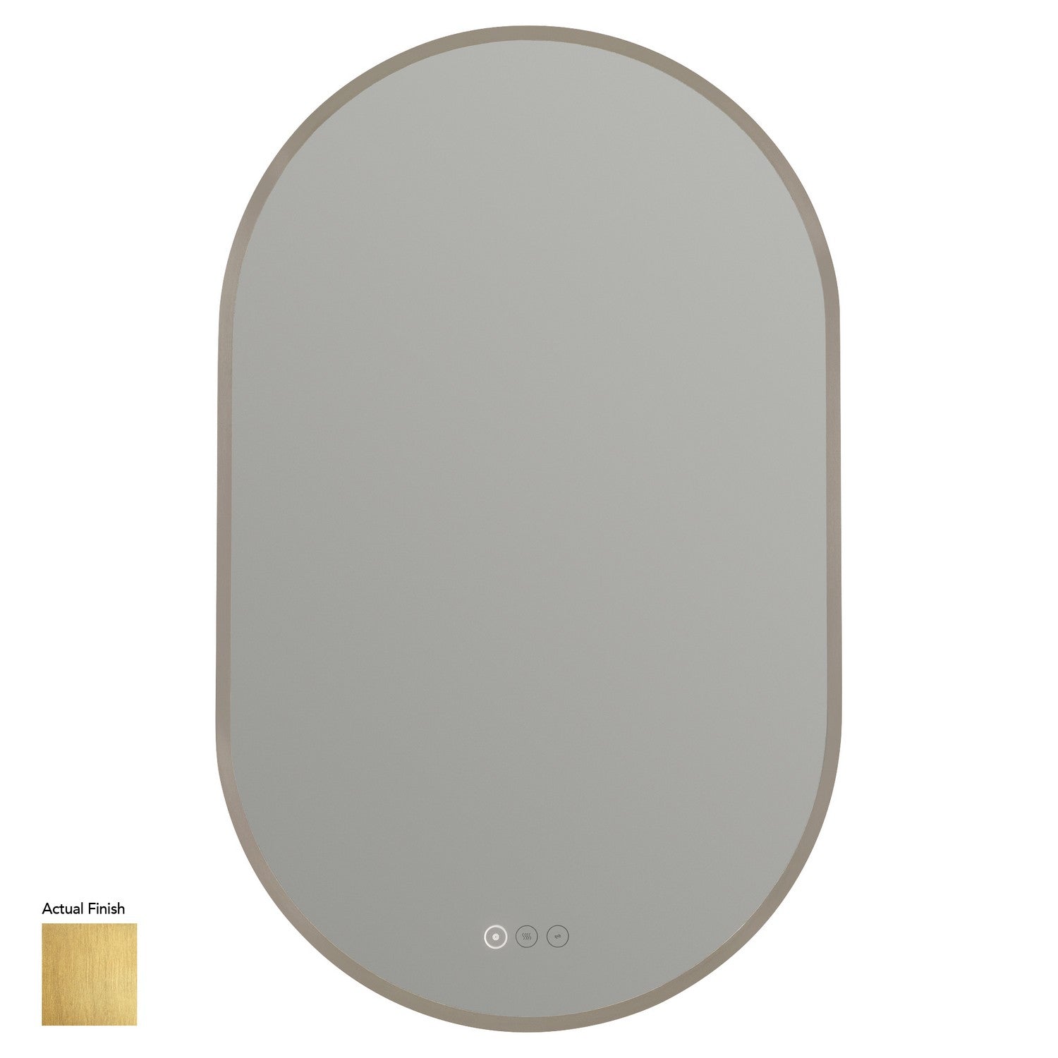 Quorum - 95-2032-47 - LED Mirror - Pildora - Brushed Brass