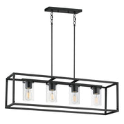 Maxim - 10288CLBK - Four Light Linear Pendant - Lateral - Black