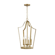Maxim - 10424NAB - Four Light Pendant - Arden - Natural Aged Brass