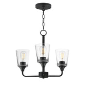 Maxim - 12873CLBK - Three Light Chandelier - Hudson - Black