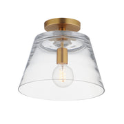 Maxim - 12880CLNAB - One Light Pendant - Hudson - Natural Aged Brass