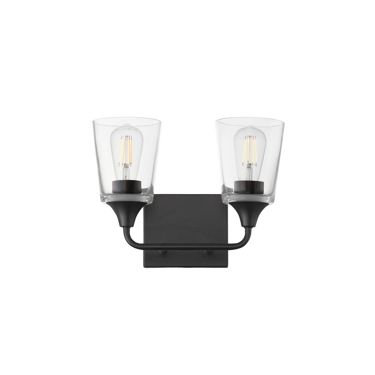 Maxim - 12882CLBK - Two Light Bath Vanity - Hudson - Black