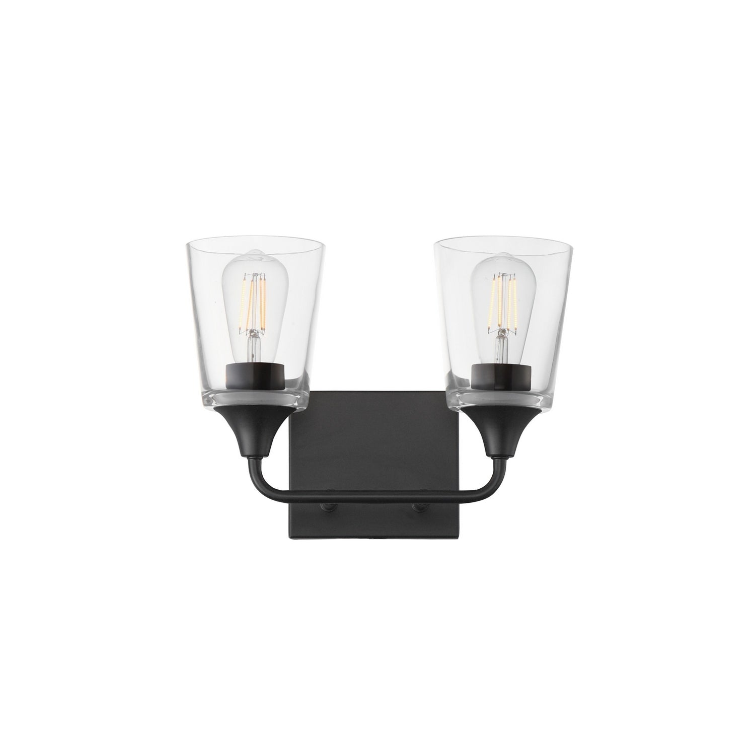 Maxim - 12882CLBK - Two Light Bath Vanity - Hudson - Black