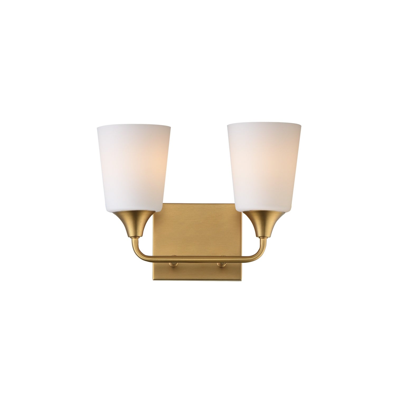 Maxim - 12882SWNAB - Two Light Bath Vanity - Hudson - Natural Aged Brass