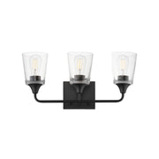 Maxim - 12883CLBK - Three Light Bath Vanity - Hudson - Black