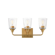 Maxim - 12883CLNAB - Three Light Bath Vanity - Hudson - Natural Aged Brass