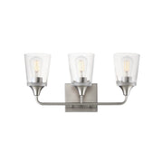 Maxim - 12883CLSN - Three Light Bath Vanity - Hudson - Satin Nickel