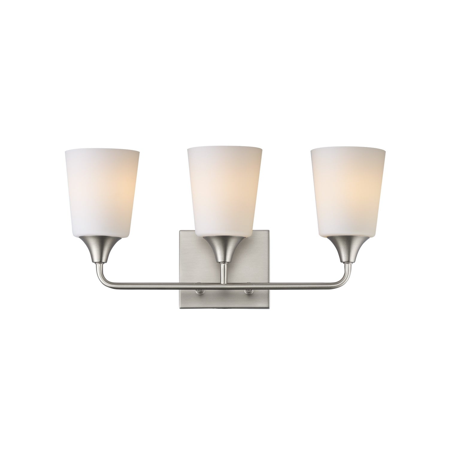Maxim - 12883SWSN - Three Light Bath Vanity - Hudson - Satin Nickel