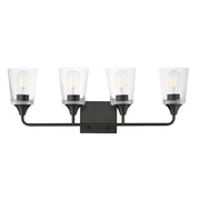 Maxim - 12884CLBK - Four Light Bath Vanity - Hudson - Black
