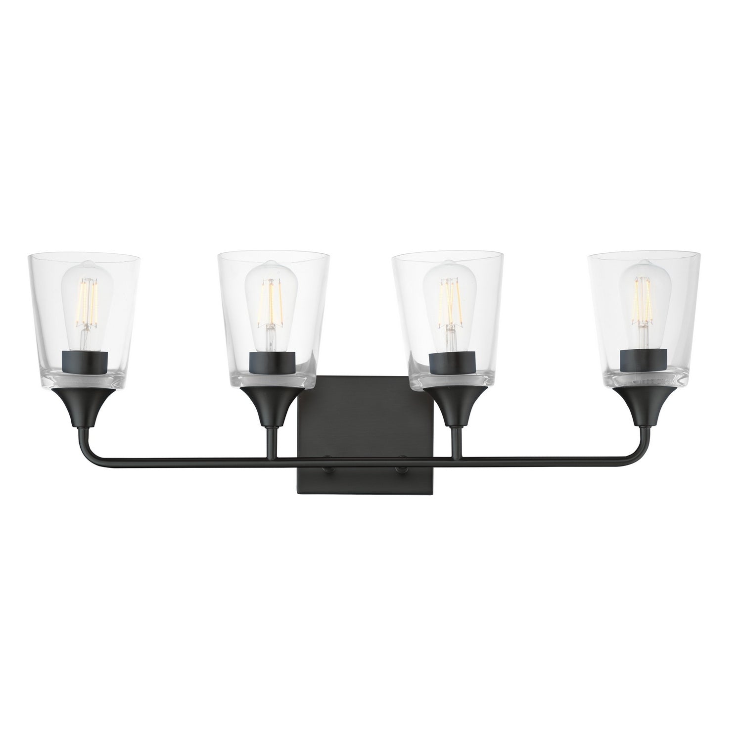 Maxim - 12884CLBK - Four Light Bath Vanity - Hudson - Black