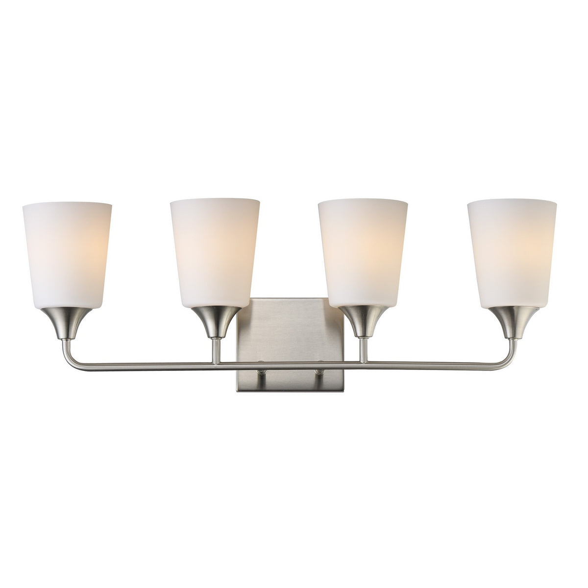 Maxim - 12884SWSN - Four Light Bath Vanity - Hudson - Satin Nickel