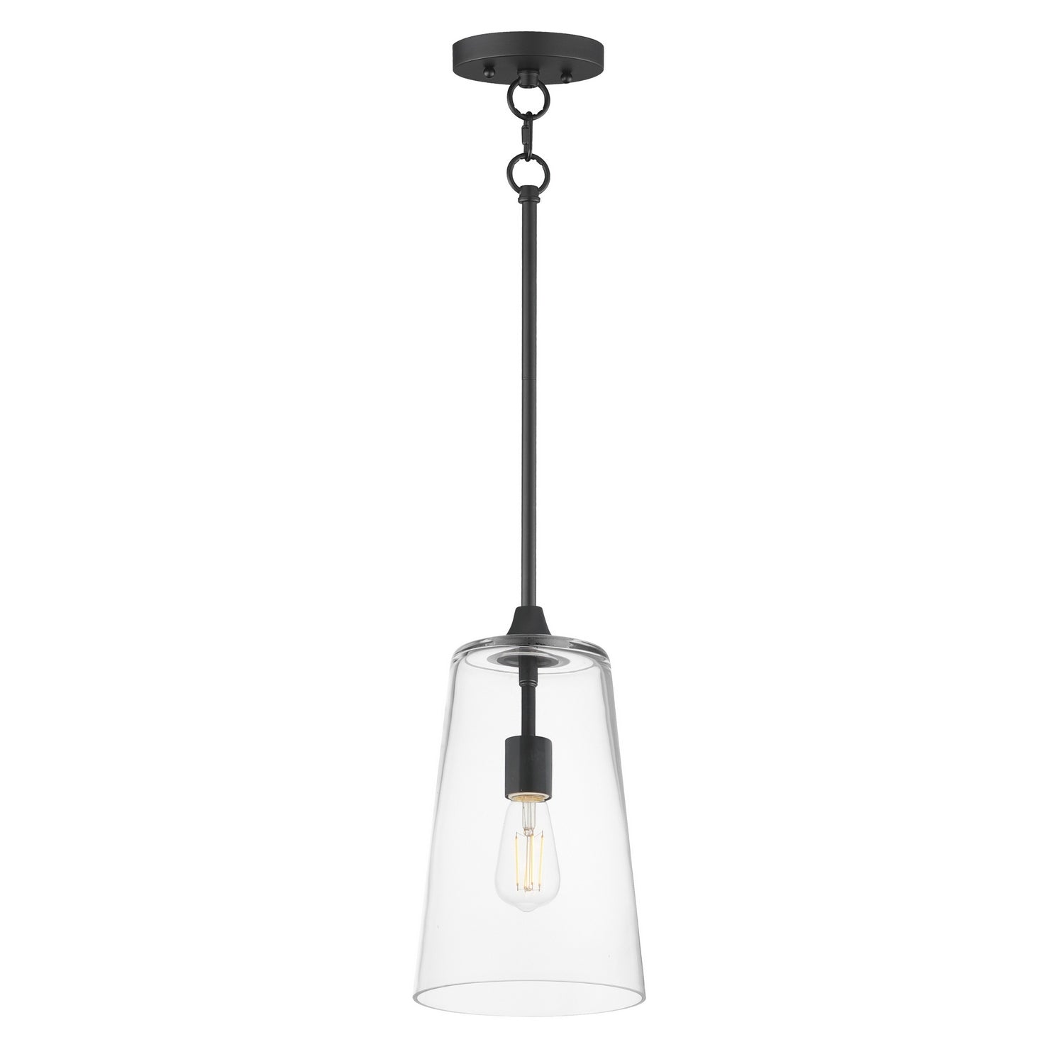 Maxim - 12886CLBK - One Light Pendant - Hudson - Black
