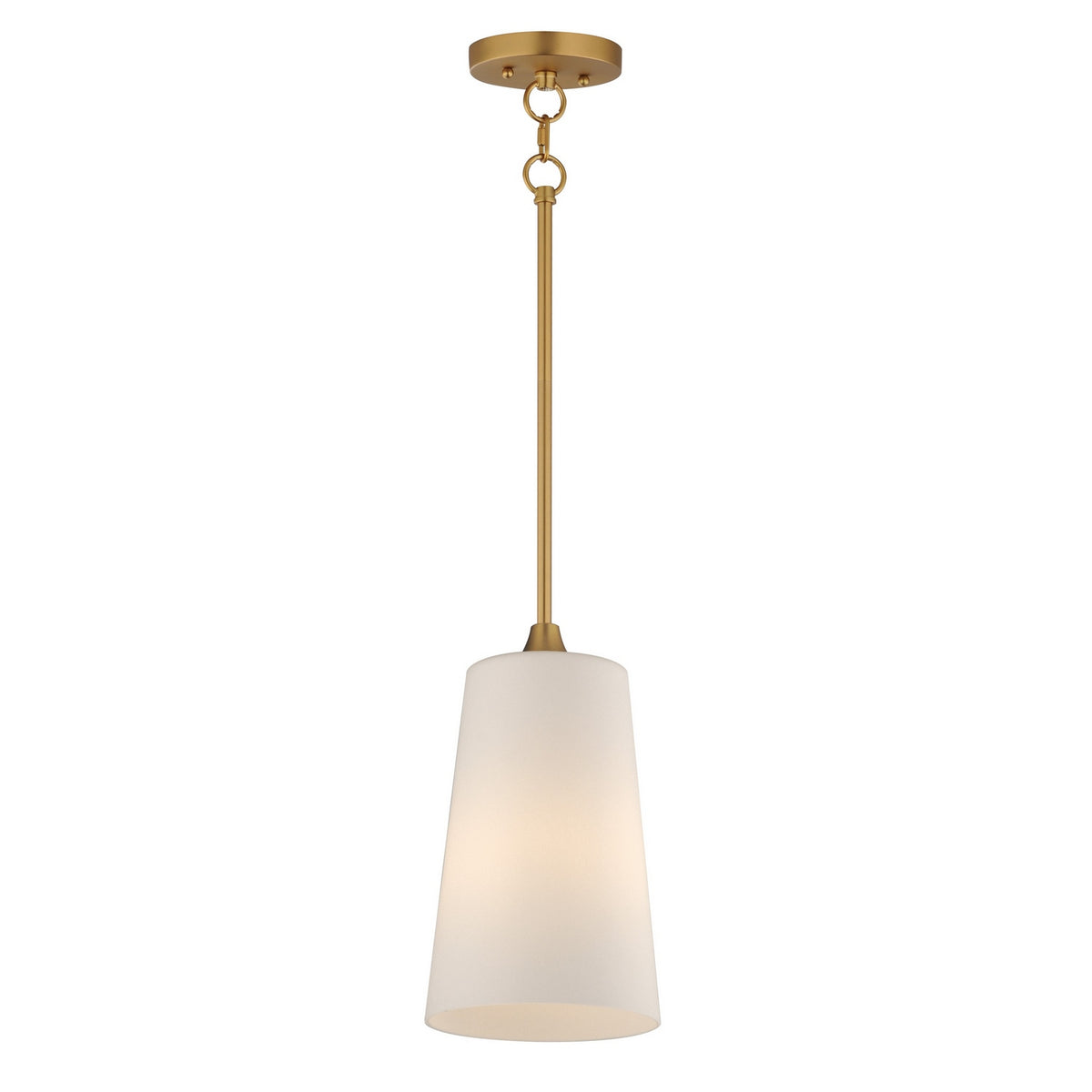 Maxim - 12886SWNAB - One Light Pendant - Hudson - Natural Aged Brass