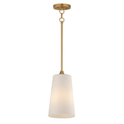 Maxim - 12886SWNAB - One Light Pendant - Hudson - Natural Aged Brass