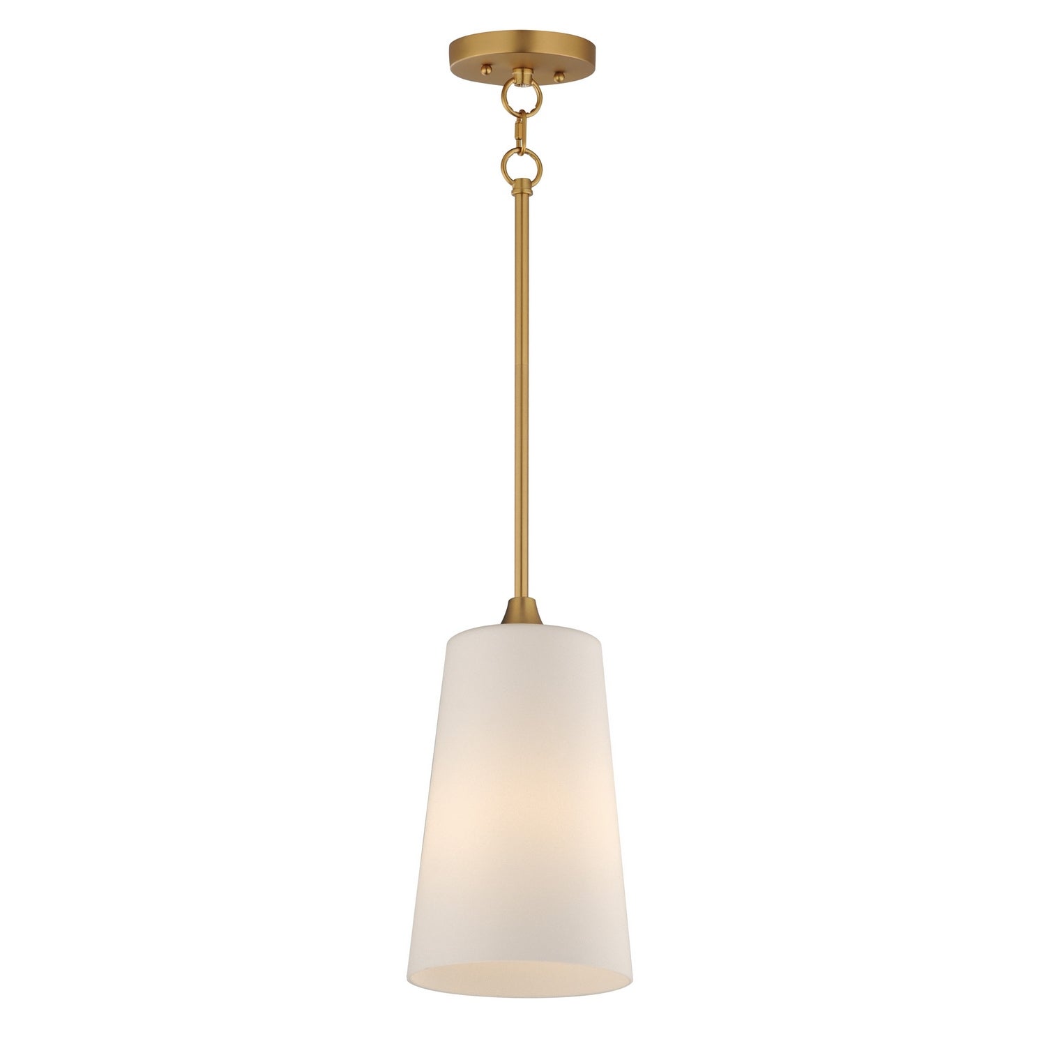 Maxim - 12886SWNAB - One Light Pendant - Hudson - Natural Aged Brass