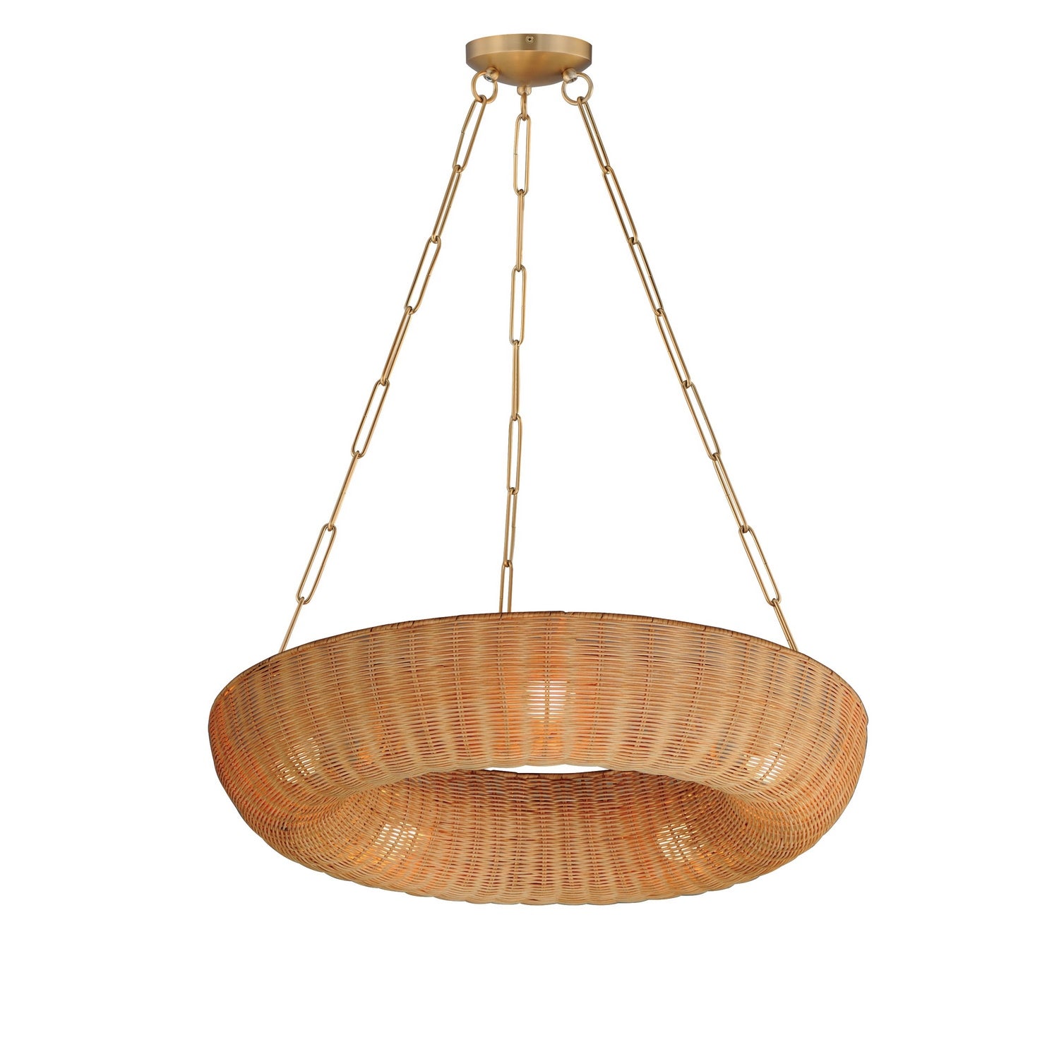 Maxim - 14313NANAB - Five Light Pendant - Bower - Natural Aged Brass