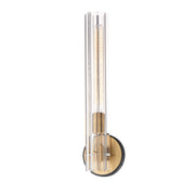Maxim - 16110CLBKAB - One Light Wall Sconce - Flambeau - Black / Antique Brass