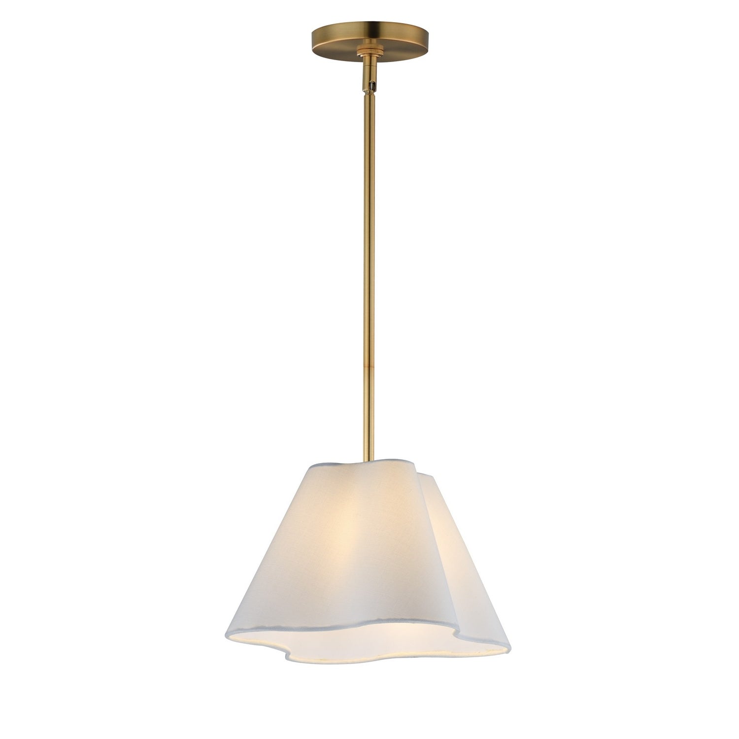 Maxim - 18101WTNAB - One Light Pendant - Saxon - Natural Aged Brass