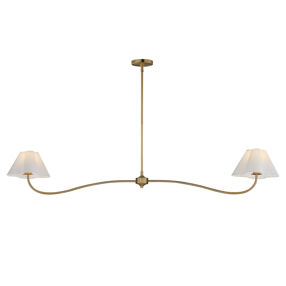 Maxim - 18102WTNAB - Two Light Pendant - Saxon - Natural Aged Brass