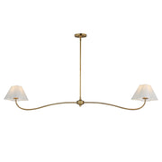 Maxim - 18102WTNAB - Two Light Pendant - Saxon - Natural Aged Brass